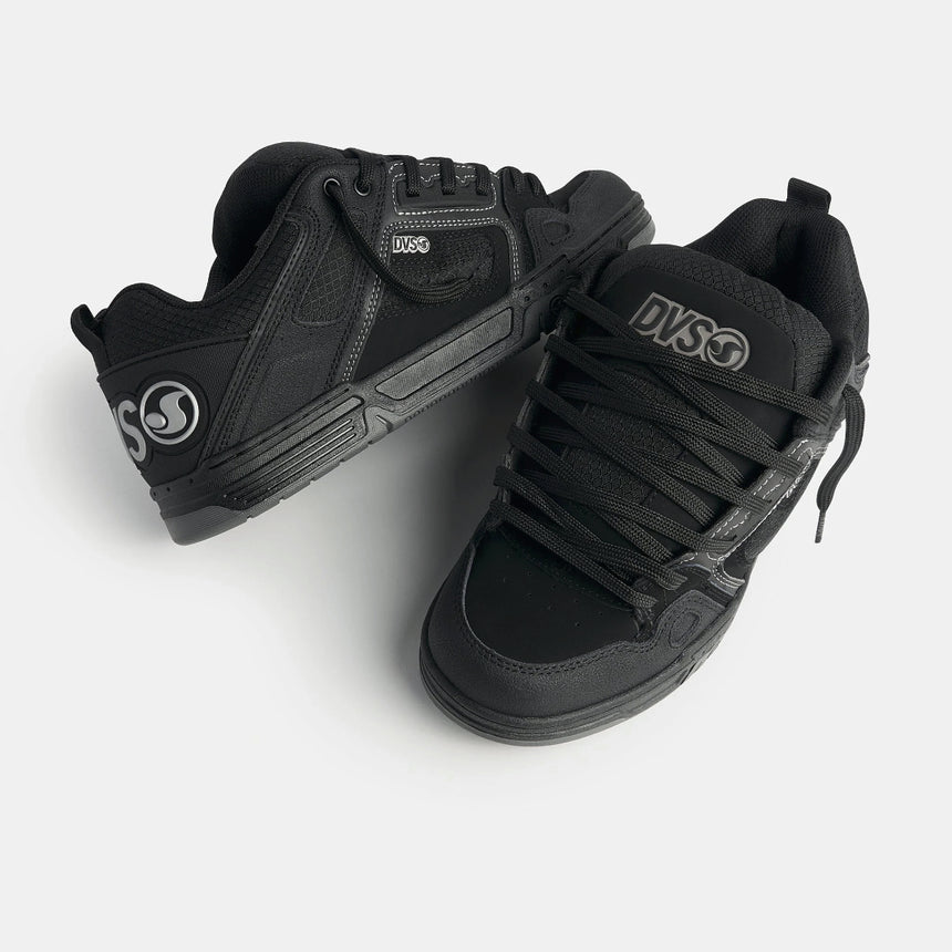 DVS DVS Men's Comanche Chunky Skate Shoes - Black Charcoal Print Nubuck Black Charcoal Print Nubuck 9 Mens Skate Shoes 6 to 18