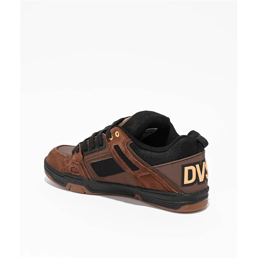 DVS DVS Men's Comanche Shoes - Brown Black Gold Suede Brown Black Gold Suede 10 Mens Skate Shoes 6 to 18