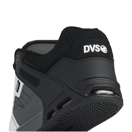 DVS DVS Men's Enduro Heir Skate Shoe - White Black Grey Leather White Black Grey Leather 9 Mens Skate Shoes 6 to 18
