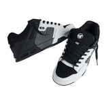 DVS DVS Men's Enduro Heir Skate Shoe - White Black Grey Leather White Black Grey Leather 9 Mens Skate Shoes 6 to 18