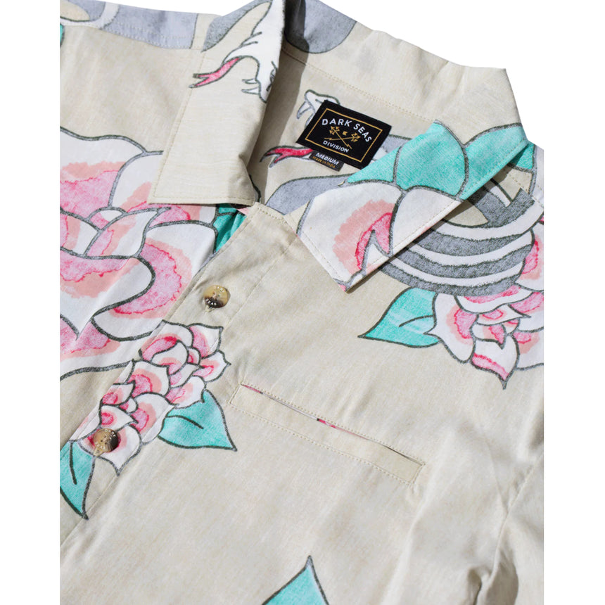 Dark Seas Dark Seas Venom Short Sleeve Tee Sage M Mens Button Up Short Sleeve Shirts