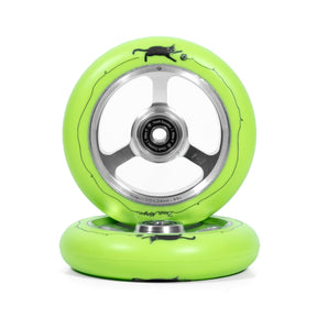 North Scooters North Devin Morgan Signature Wheel 24mm - G6 Silver/Light Green 110x24mm Scooter Wheels