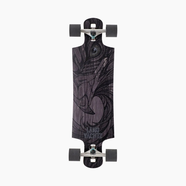 Landyachtz Landyachtz Drop Hammer - Black Eagle -w/PB180mm Trucks Multi 38 Longboard Complete - Drop Through Trucks