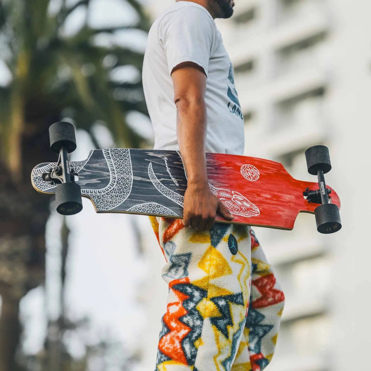 Landyachtz Landyachtz Drop Cat 38 - Python Multi 38 Longboard Complete - Drop Through Trucks