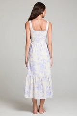 Saltwater Luxe Saltwater Luxe Women's Lilith Midi Dress Blue Bell XS Womens Long Dresses