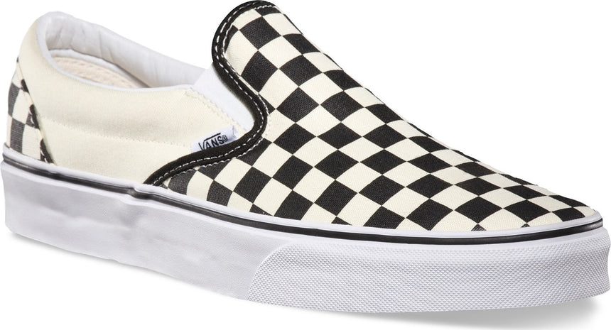 Vans Unisex Classic Slip On - Checkerboard White/Back