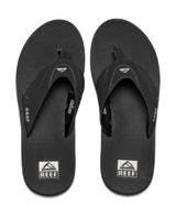 Reef Reef Men's Fanning Sandal - Black/Silver Black/Silver 9 Mens Sandals Flip Flop 5 to 11