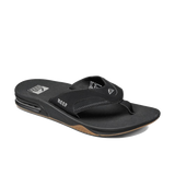Reef Reef Men's Fanning Sandal - Black/Silver Black/Silver 9 Mens Sandals Flip Flop 5 to 11