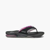 Reef Reef Womens Fanning Sandals - Black/Grey Black/Grey 5 Womens Sandals Flip Flop 5 to 11