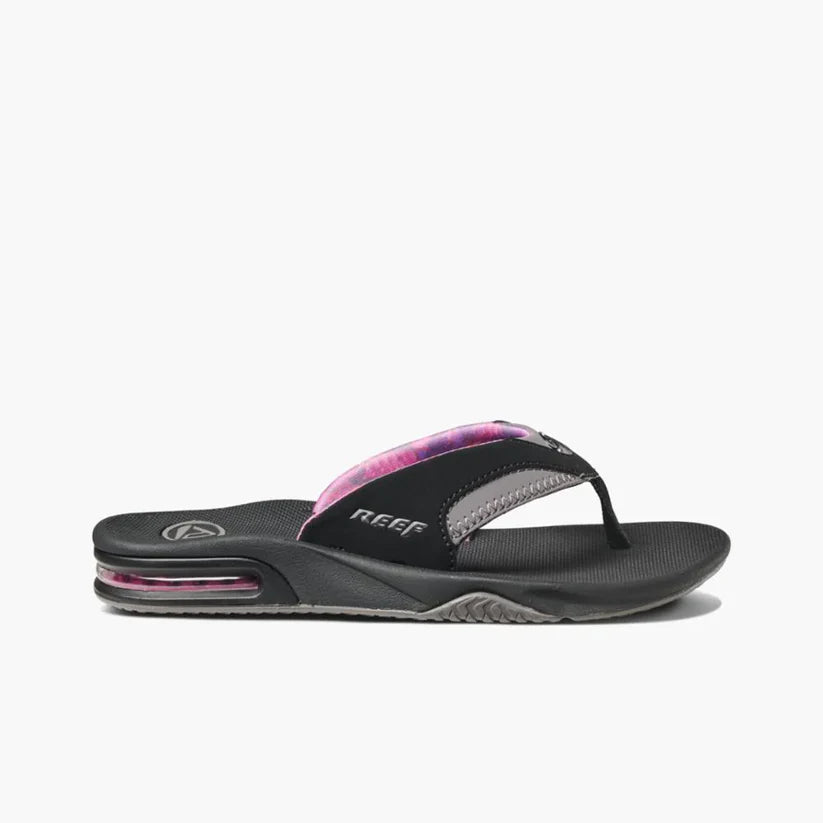 Reef Reef Womens Fanning Sandals - Black/Grey Black/Grey 5 Womens Sandals Flip Flop 5 to 11