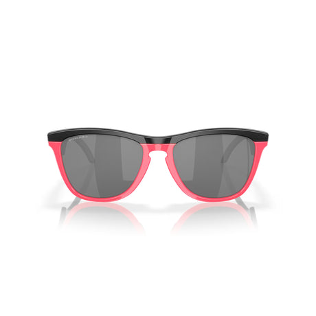 Oakley Frogskins Hybrid - Matte Black/Neon Pink Prizm Black Mens Sunglasses Lifestyle