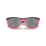 Oakley Frogskins Hybrid - Matte Black/Neon Pink Prizm Black Mens Sunglasses Lifestyle