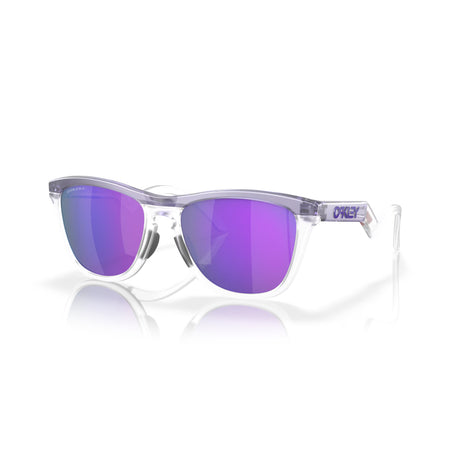 Oakley Frogskins Hybrid - Matte Trans Lilac/Clear/Prizm Violet Mens Sunglasses Lifestyle