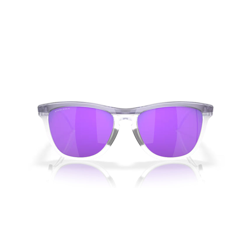 Oakley Frogskins Hybrid - Matte Trans Lilac/Clear/Prizm Violet Mens Sunglasses Lifestyle