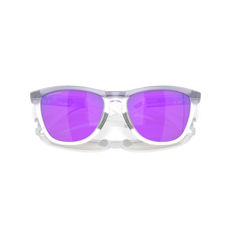 Oakley Frogskins Hybrid - Matte Trans Lilac/Clear/Prizm Violet Mens Sunglasses Lifestyle