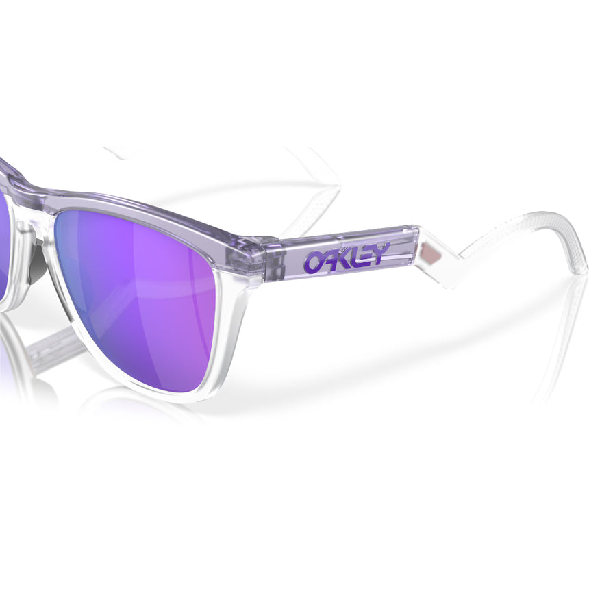 Oakley Frogskins Hybrid - Matte Trans Lilac/Clear/Prizm Violet Mens Sunglasses Lifestyle