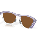 Oakley Frogskins Hybrid - Matte Trans Lilac/Clear/Prizm Violet Mens Sunglasses Lifestyle