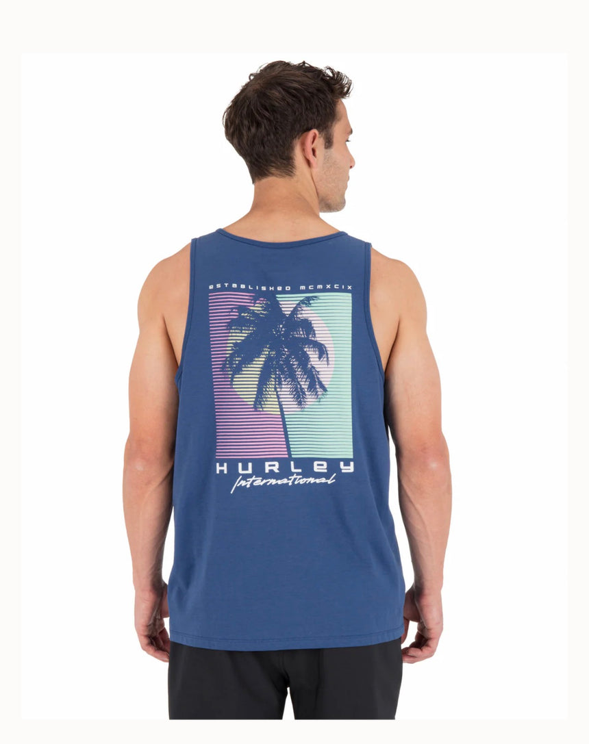 Hurley Hurley Men's Midnight Palm Tank Abyss XS Mens Sleeveless Shirts