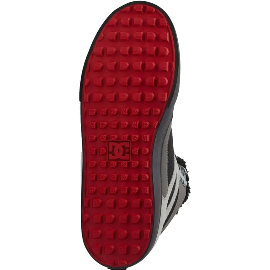 DC Men's Pure High-Top WC Winter Shoes - Grey/Black/Red