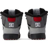 DC Men's Pure High-Top WC Winter Shoes - Grey/Black/Red