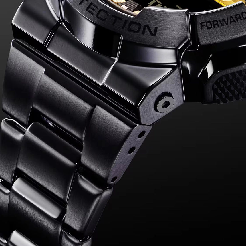 G Shock G-Shock GM-110BD-1A9 Watch Watch Mens Analog Metal Band