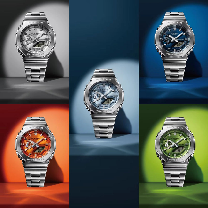 G Shock G-Shock GM-2110D-2B Watch Watch Mens Analog Metal Band
