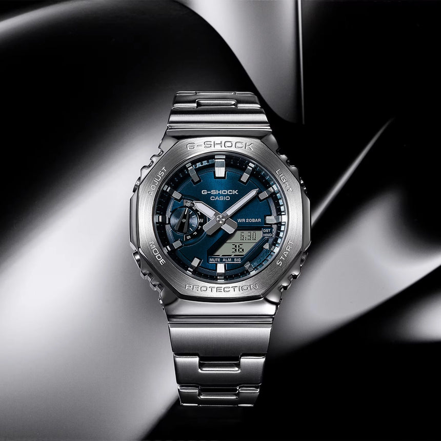 G Shock G-Shock GM-2110D-2B Watch Watch Mens Analog Metal Band