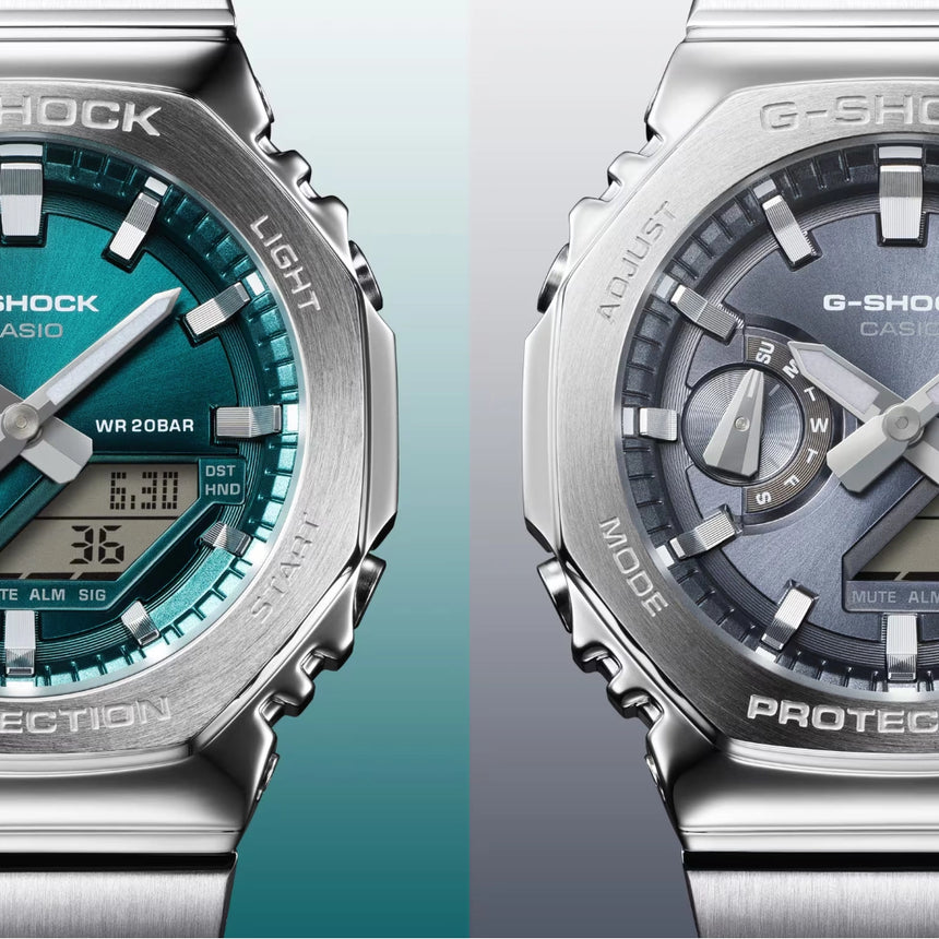 G Shock G-Shock GM-2110D-3A1 Watch Watch Mens Analog Metal Band