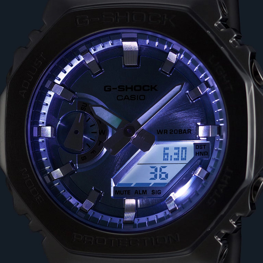 G Shock G-Shock GM-2110D-3A1 Watch Watch Mens Analog Metal Band