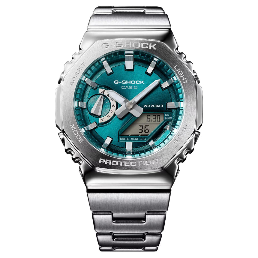 G Shock G-Shock GM-2110D-3A1 Watch Watch Mens Analog Metal Band