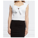 Guess Guess SL Valeriana Top White S Womens T-Shirts