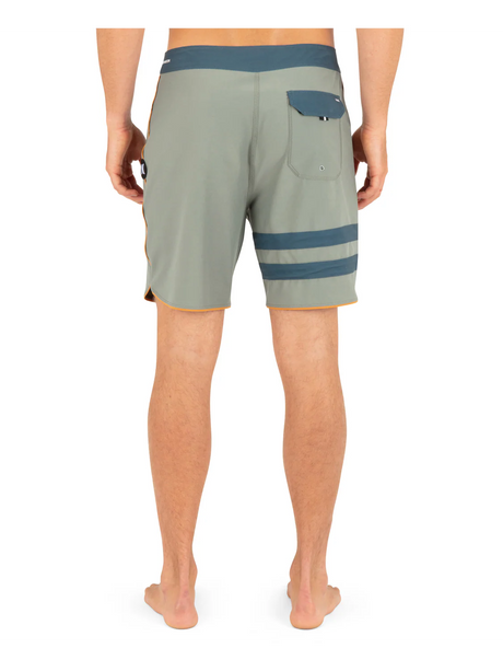 Hurley Hurley Men's Phantom - Eco Block Party Solid 18" Boardshorts Great White 30 Mens Board Shorts