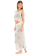 Hurley Hurley Women's Embroidered Crochet Skirt Black S Womens Fabric Skirts