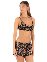 Hurley Hurley Women's Hibiscus Dream Phantom 2.5" Boardshorts - Black Floral Black Floral S Womens Board shorts