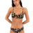 Hurley Hurley Women's Max Hibiscus Dream Bralette - Black Floral Black Floral S Womens Bikini Tops