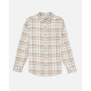 Hurley Hurley Men's Portland Organic Flannel Long Sleeve Pebble M Mens Button Up Long Sleeve Shirts