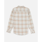 Hurley Hurley Men's Portland Organic Flannel Long Sleeve Pebble M Mens Button Up Long Sleeve Shirts