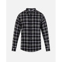Hurley Hurley Men's Portland Organic Flannel Long Sleeve Pebble M Mens Button Up Long Sleeve Shirts
