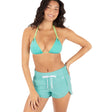 Hurley Hurley Aquas Solid 2.5' Board Short Arctic Blue XS Womens Board shorts
