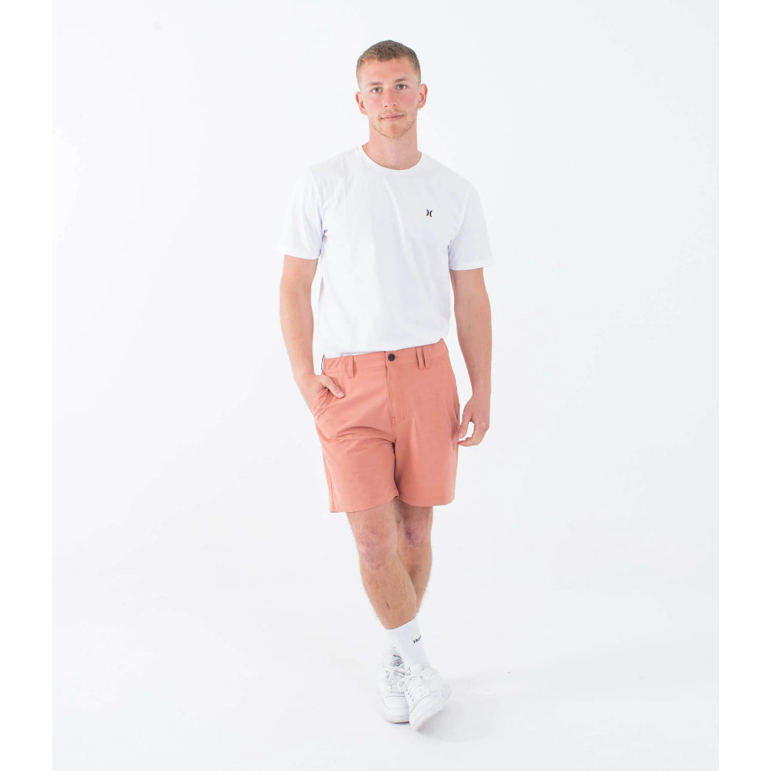 Hurley Hurley Men's Phantom Slub 3/4 Waistband 18" Olive 30 Mens Casual Shorts