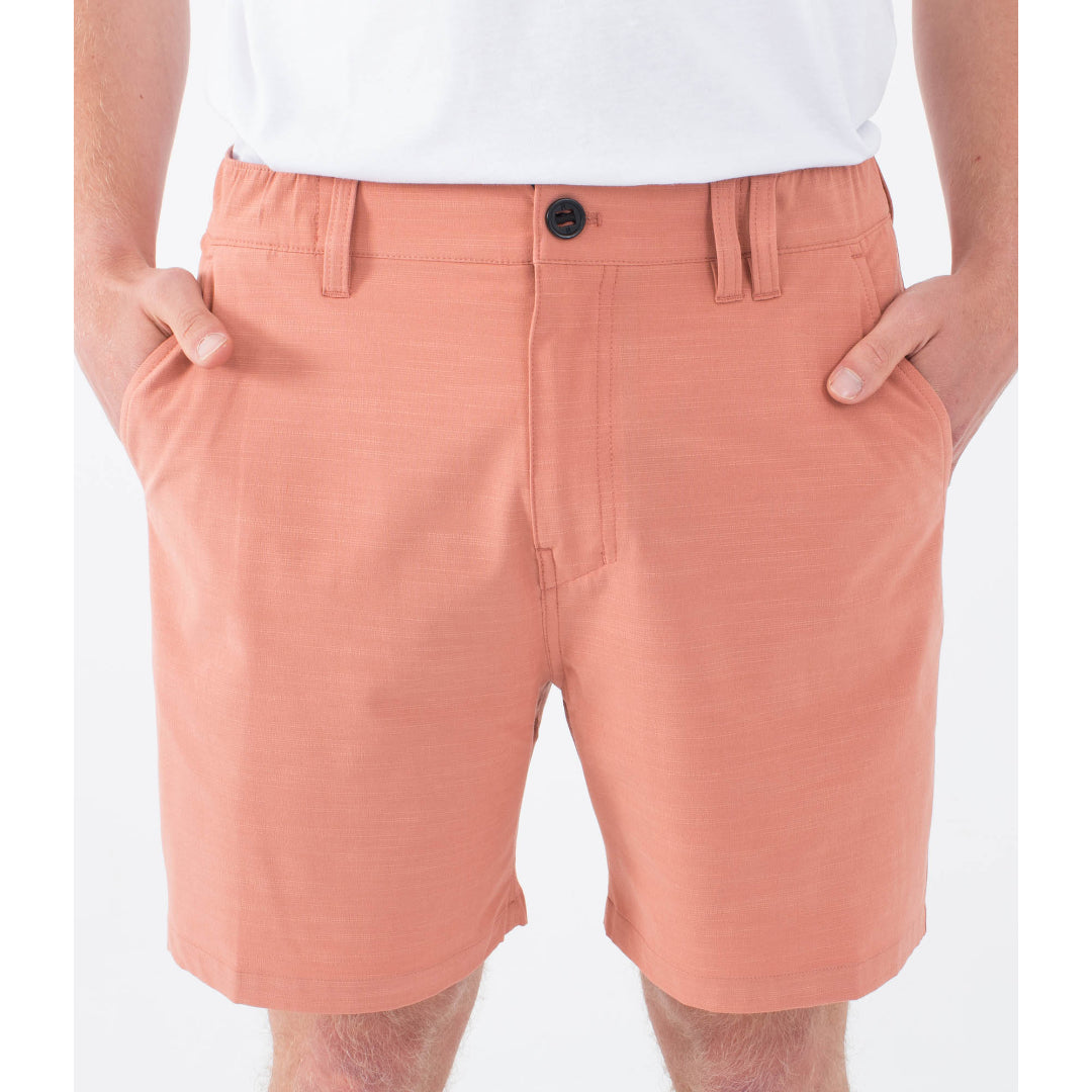 Hurley Hurley Men's Phantom Slub 3/4 Waistband 18" Olive 30 Mens Casual Shorts