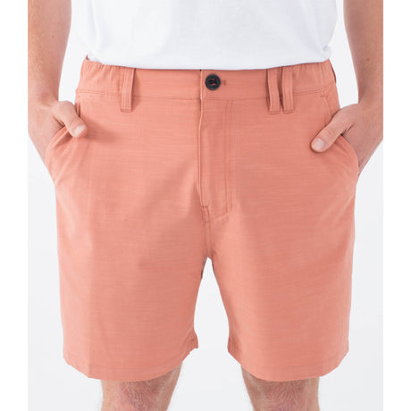 Hurley Hurley Men's Phantom Slub 3/4 Waistband 18" Olive 30 Mens Casual Shorts