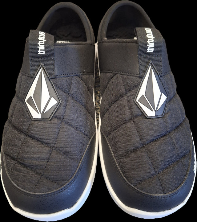 32 Boots Thirty Two Mens The Lounger Volcom '25 - Black Black 10 Mens Slip On Shoes 6 to 18