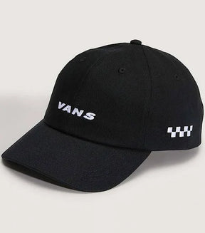Vans Vans Men's Check Size Curved Bill Jockey Hat Black One Size Mens Hats Flat Brim