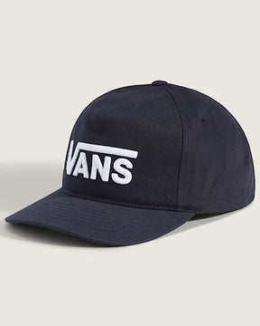 Vans Vans Men's Drop V Logo Snapback Black One Size Mens Hats Flat Brim
