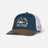 Salty Crew Salty Crew Men's Stamped Trucker Hat Deep Ocean/Brown 1SZ Mens Hats Flat Brim