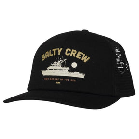Salty Crew Salty Crew Men's Good Times Foamie Trucker Hat Off White/Khaki 1SZ Mens Hats Curved Brim