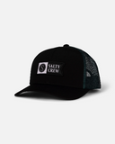 Salty Crew Salty Crew Men's Pinnacle 2 Retro Trucker Hat Military/Silver 1SZ Mens Hats Curved Brim