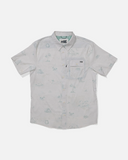 Salty Crew Salty Crew Men's Flagship UV Button Up White M Mens Button Up Short Sleeve Shirts