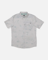 Salty Crew Salty Crew Men's Flagship UV Button Up White M Mens Button Up Short Sleeve Shirts